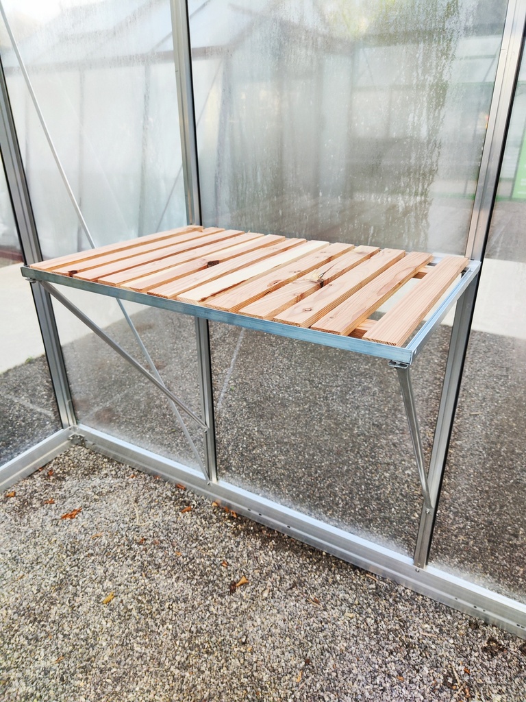 Table de travail universelle alu - avec bois​